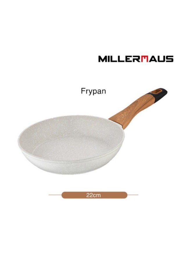 MILLERHAUS MILLERHAUS Aluminum Fry Pan Marble Non-Stick Coating, 22cm x 4.3cm, MH-4509  - Image 2