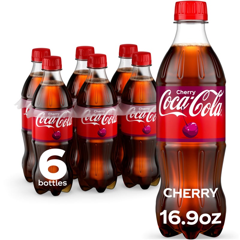 Coca-Cola CocaCola Cherry Soda Soft Drink 169 fl oz 6 Pack - Image 3