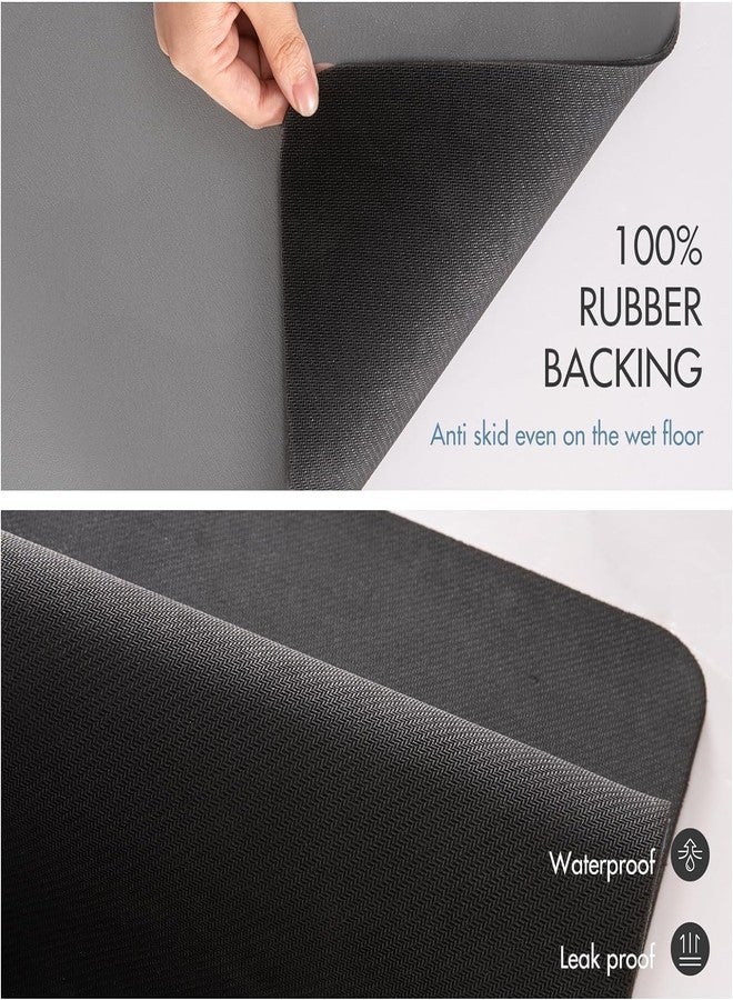 Roslen Kitchen Mat for Floor Anti Slip, 2 Pcs Kitchen Mats, Kitchen Mats for Floor Cushioned Kitchen Rugs & Mats, Waterproof Comfort Standing Mat Runner for Kitchen Sink Balcony & Office - Image 3