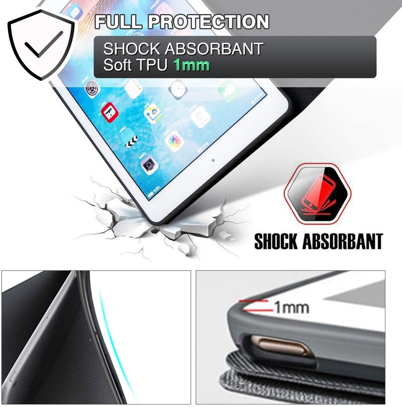 MOCA Case for iPad 9.7 inch [2017-2018 Launched] iPad 5th 6th Generation (Flexible Back) iPad A1893 A1954 A1822 A1823 Flip Case Cover - Image 4
