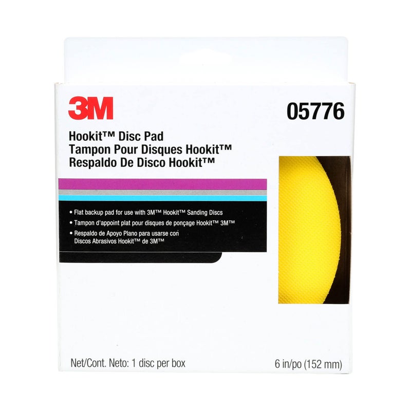 3M Hookit Disc Pad 05776, Easy Change Out, Medium Density Foam, 6 in - Image 2