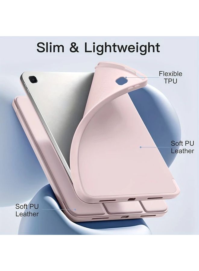 حافظة لجهاز Galaxy Tab S6 Lite مقاس 10.4 بوصة 2020 2022 2024 غطاء حماية بظهر ناعم أملس ن أزرق داكن - Image 5