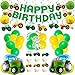 BANBALLON 76PCS Green Tractor Themed Party Supplies with Tractor Banner Balloons Garland Hanging Swirl and Cupcake Toppers for Farm Tractor Decorations As Themed Party Favors - Image 2