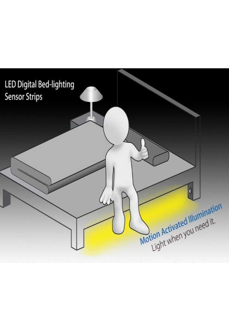 Induction light belt, lithium battery USB charging wardrobe bathroom cabinet light belt  - Image 3