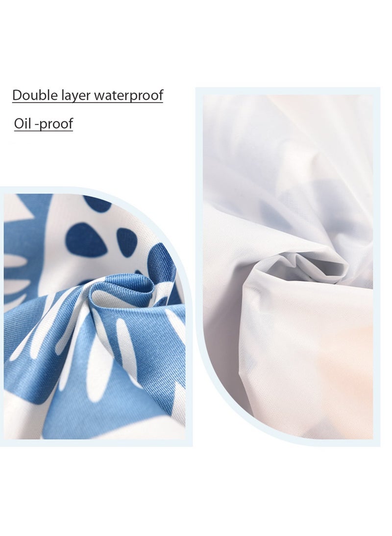 Yuwell Polyester Cooking Apron Adjustable Kitchen Apron Soft Waterproof Stainproof Chef Apron With Pocket For Women And Men Oil Proof Apron Artsy Leafy  - Image 5