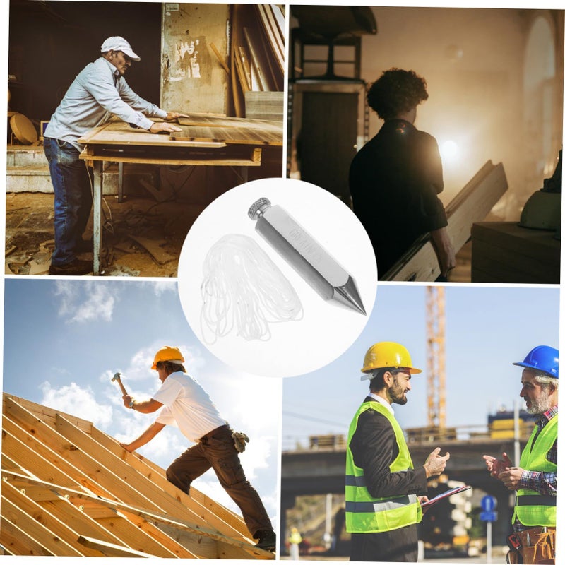 Hex Steel Lift Hammer Plumb Bob Magnet For Surveying Vertical Use - Image 4