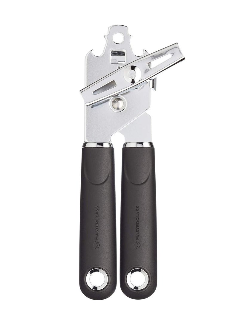 KitchenCraft فتاحة علب من الفولاذ المقاوم للصدأ مع مقبض ناعم من ماستر كلاس، مع بطاقة - Image 1