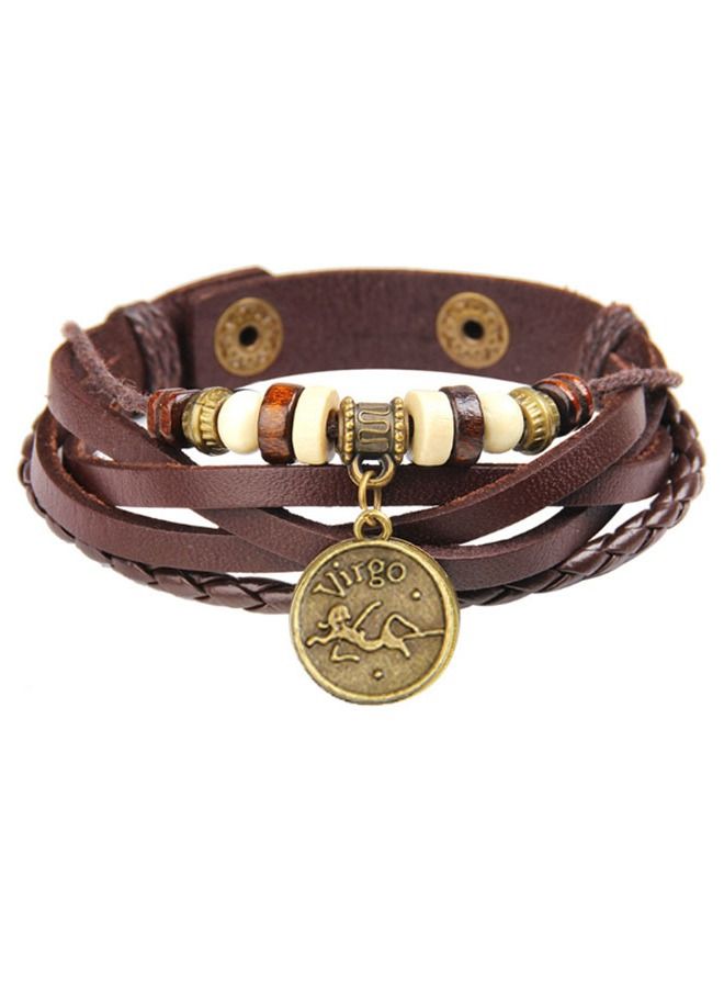 5esha 12 Constellations Beads Multilayer Bracelet with (virgo)