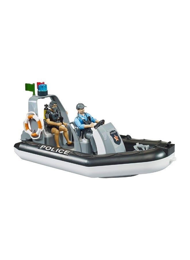 Bruder Police Boat With Figures  - Image 3