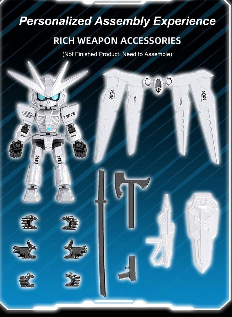 Splendors Multi-joint Figure Toys Flexible Joints Action Figure Assembling Toy Robot Puppet Knickknacks Creative Toys Pack of 4 For Children Kids Perfect Gift (Not Finished Product, Need to Assemble) - Image 2