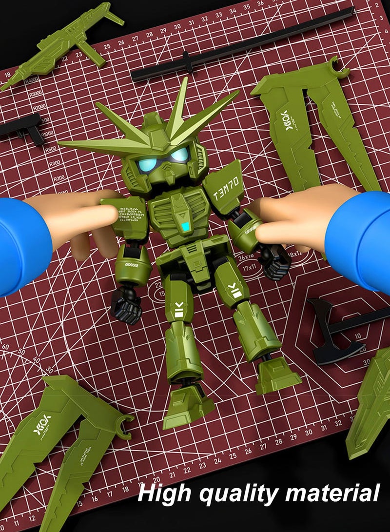 Splendors Multi-joint Figure Toys Flexible Joints Action Figure Assembling Toy Robot Puppet Knickknacks Creative Toys Pack of 4 For Children Kids Perfect Gift (Not Finished Product, Need to Assemble) - Image 4