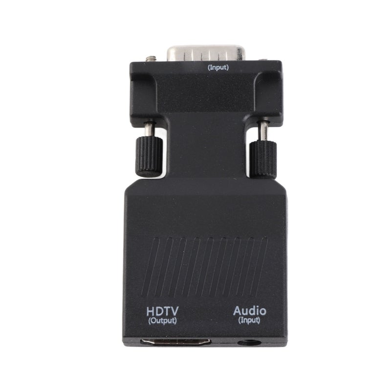 VGA To HDMI Adapter 1080P 60Hz Plug And Play Active Adapter - Sound Video Sync Lightweight Portable Adapter for Computer Laptop Projector HDTV - Image 2