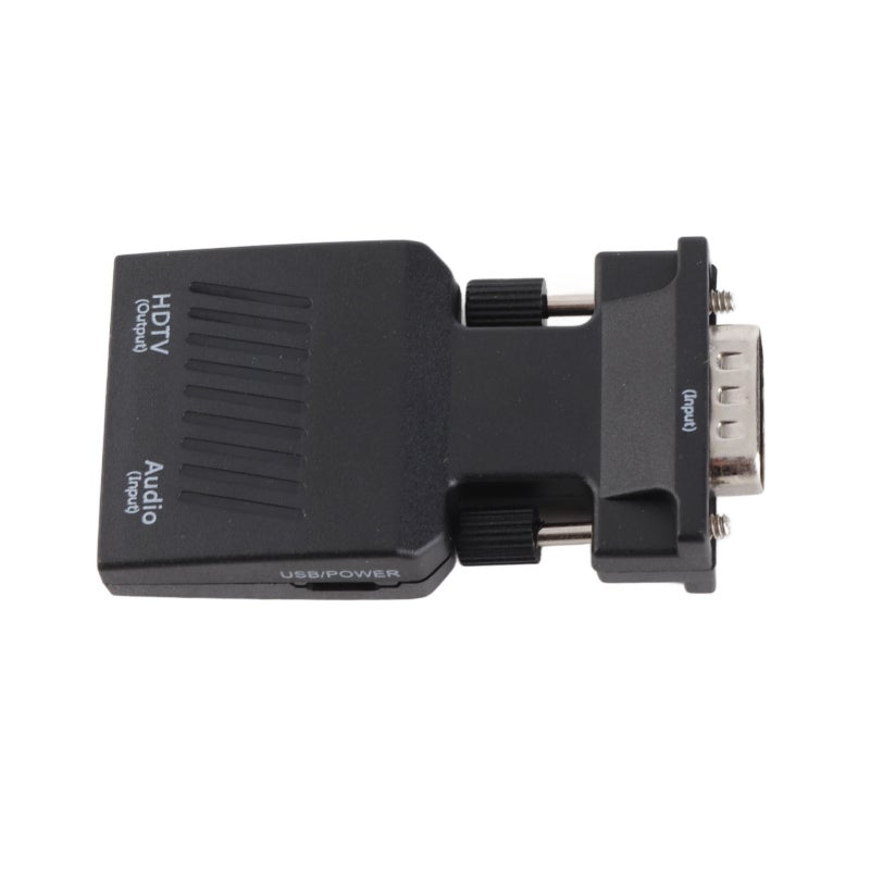 VGA To HDMI Adapter 1080P 60Hz Plug And Play Active Adapter - Sound Video Sync Lightweight Portable Adapter for Computer Laptop Projector HDTV - Image 1