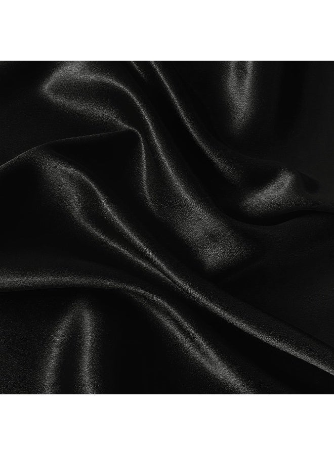 التصوير الفوتوغرافي فلاش نسيج التصوير الفوتوغرافي الخلفية نسيج ديكور الحرير الخلفية الحريرية الخالية من التجاعيد للمجوهرات / مستحضرات التجميل / وضع مسطح / التصوير الفوتوغرافي للأغذية / الاستوديو (أسود ، 75 * 100 سم) - Image 2