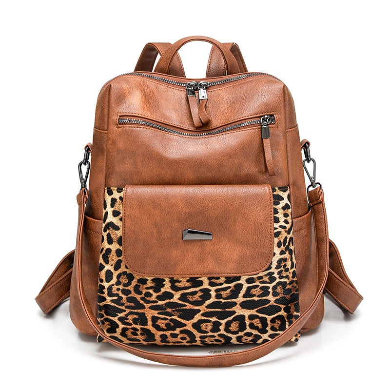 Women's PU Multi-functional Travel Commuter Backpack - Image 3