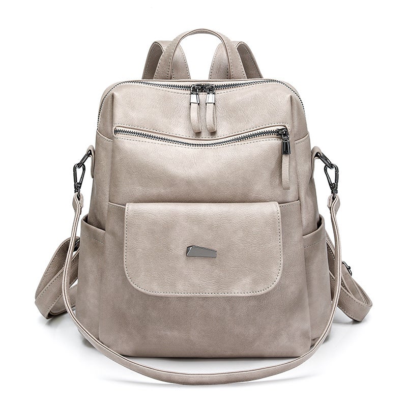 Women's PU Multi-functional Travel Commuter Backpack - Image 4