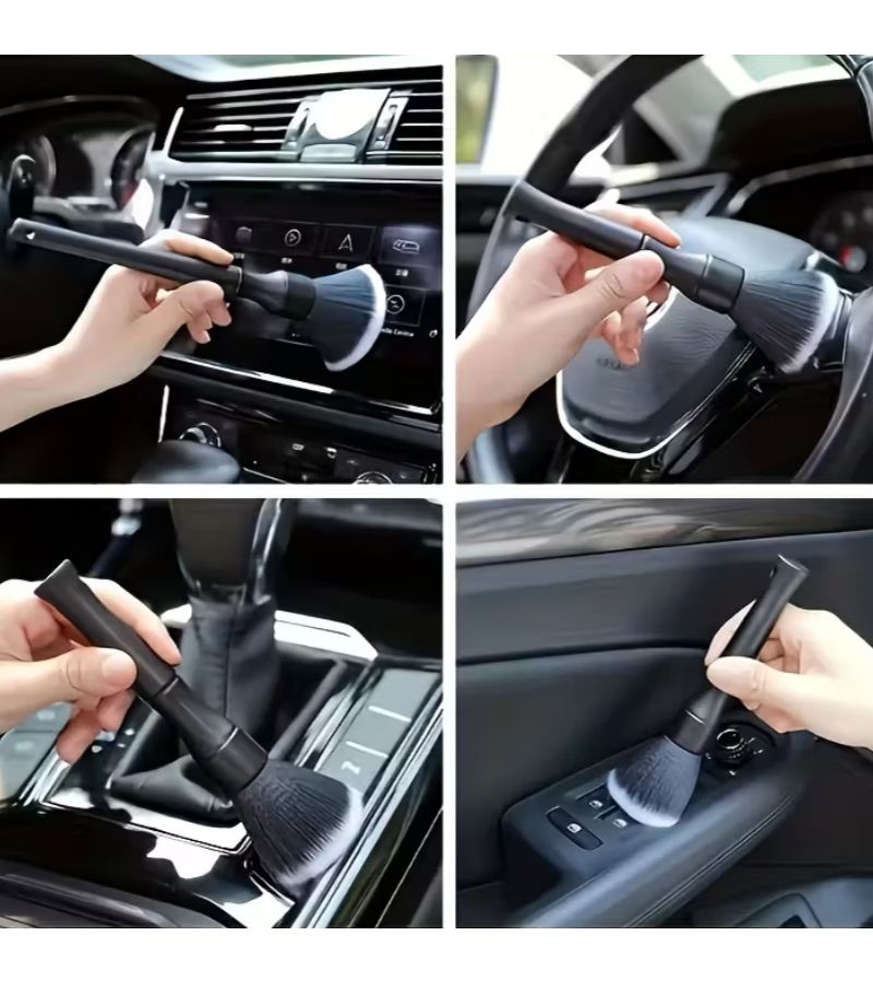 4 Piece Car Interior Exterior Detail Brush Set Soft Bristle Wheel Cleaning Tool Dust Removal - Image 5
