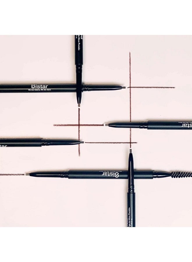Sistar Micro Brow Defining Pencil Stylist Waterproof Eyebrow Pencil Ultra Fine Double Ended Fill And Shape (Dark Chocolate) - Image 4