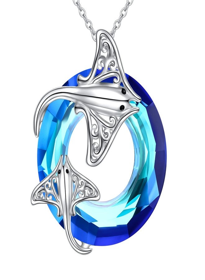 Ladytree Stingray Necklaces for Stingray Lover Sterling Silver Jewelry - Image 1