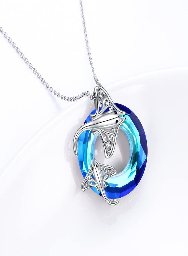 Ladytree Stingray Necklaces for Stingray Lover Sterling Silver Jewelry - Image 3