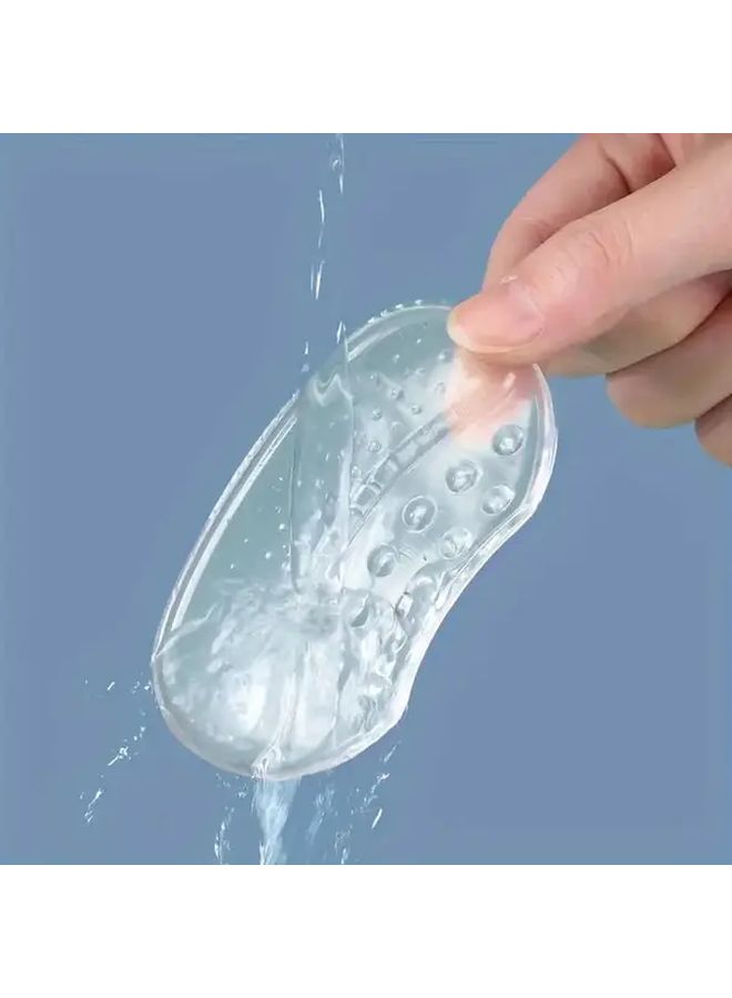 2Pcs Silicone Heel Pads Arch Support Women Non Slip Cushion Breathable - Image 3