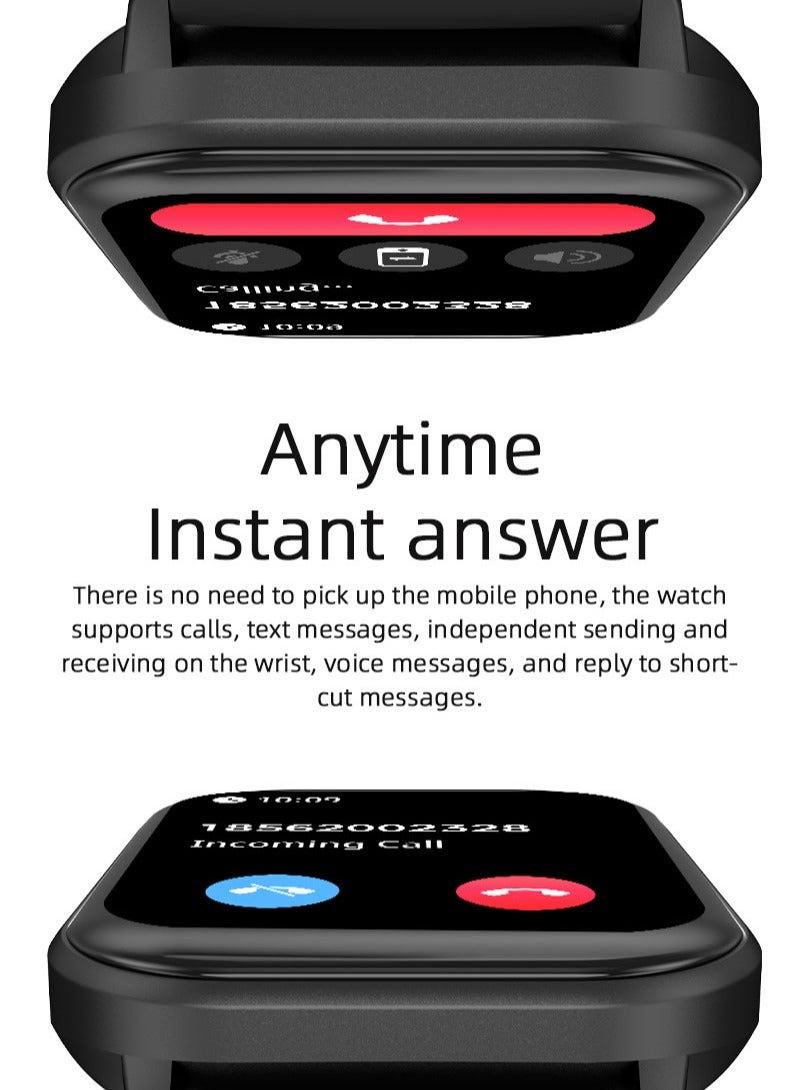 RollsTimi  Men's Smartwatch Women Casual Fitness Tracker, Heart Rate Sleep Monitor IP68 Waterproof Sport Smartwatch, 2.1 inch Screen - Image 3