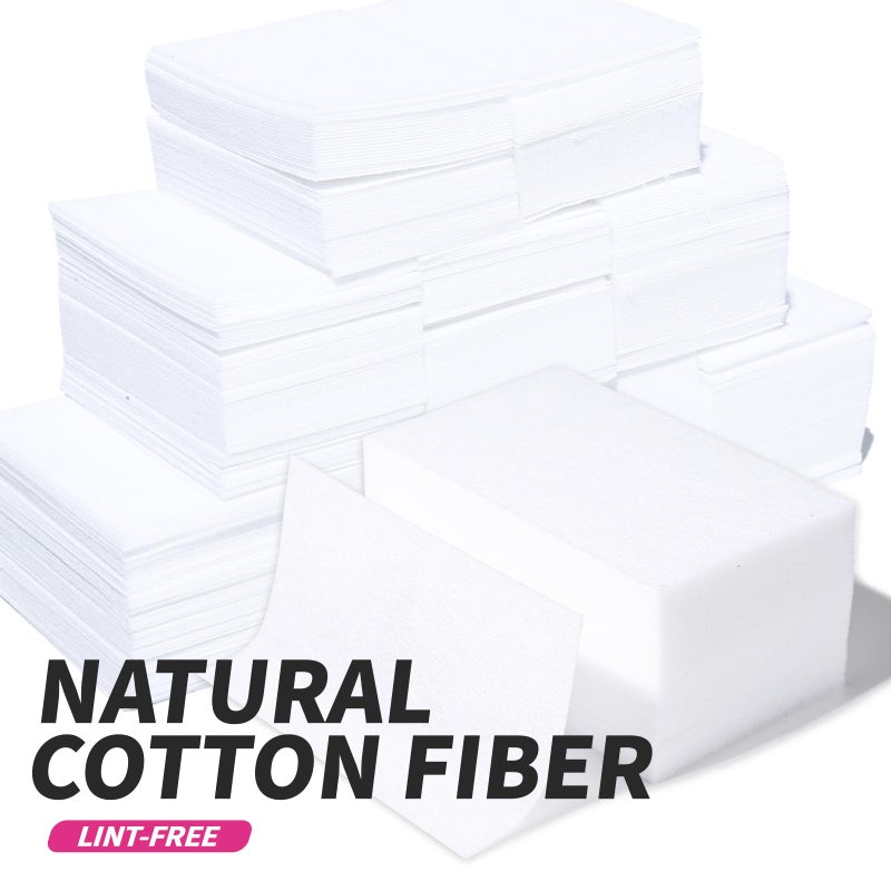 FANDAMEI FANDAME Gel Nail Polish Remover Tools Kit, 10 PCS Nail Polish Remover Clips Black, 100ml Nail Polish Remover Bottle, 500PCS Cotton Pad, Nail Brush, Cuticle Pusher, Nail File, Buffer Block Tools kit - Image 2