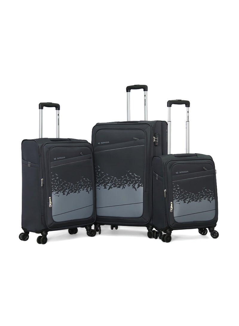 Sonada Sonada Luggage Set 3 Pieces L 28-M 24-S 20 Grey - Image 1