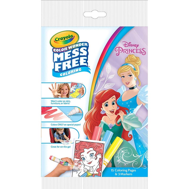 Crayola Color Wonder Disney Princess Coloring Pages, Mess-Free Coloring, for Kids, Age 3 4 5 6