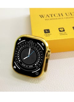 Ultra C9 Ultra MAX Luxury Gold 2.09-inch screen Bluetooth call, heart rate exercise watch, including gold and black strap  - Image 4