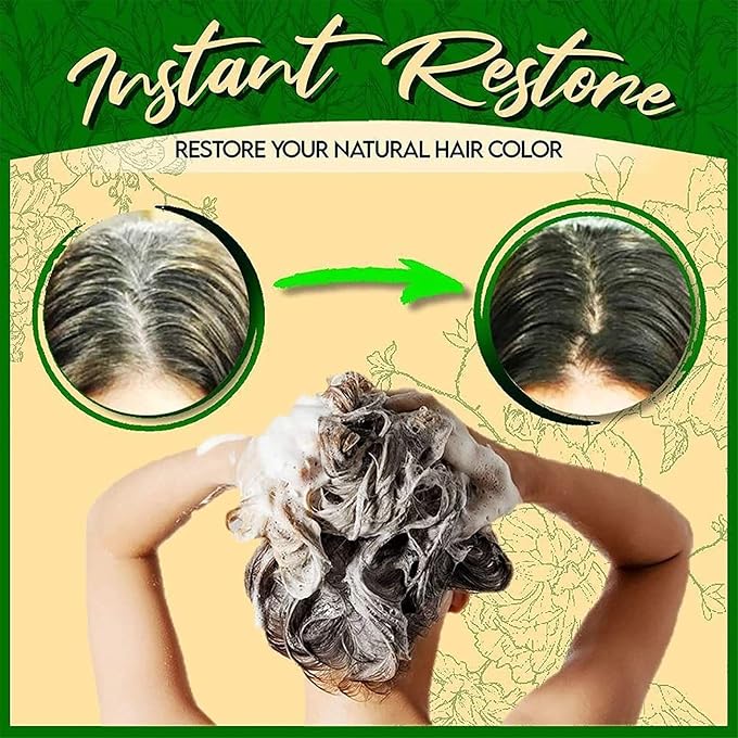STRBOXONG 3-in-1 Herbal Hair Coloring Shampoo 500ml,10 Mins Herbal Hair Darkening Shampoo,Herbal Hair Dye Shampoo Natural Non-Scalp Hair Care Multi-Color Hair Dye, Unisex (Chestnut) - Image 2