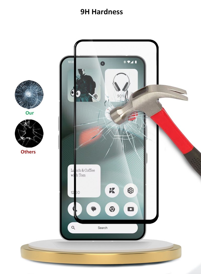 Wtech Nothing Phone (3) 5G 2025 Premium E2E Series Full Glue Full Cover Tempered Glass Screen Protector (MSGECN) - Clear/Black - Image 3