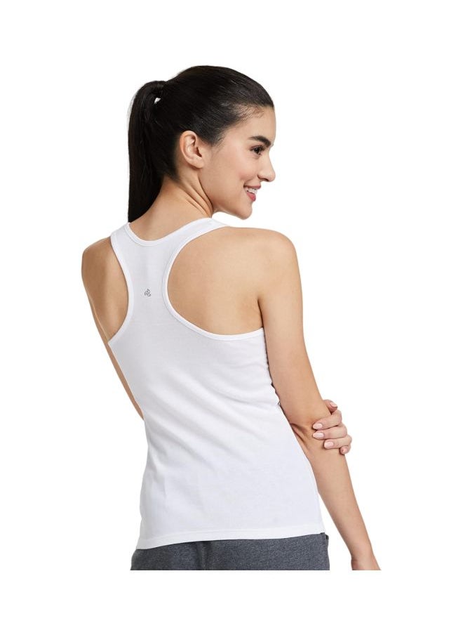 JOCKEY - Jockey 1467 Women Super Combed Cotton Rib Fabric Slim Fit Solid Racerback Styled Tank Top - Image 1