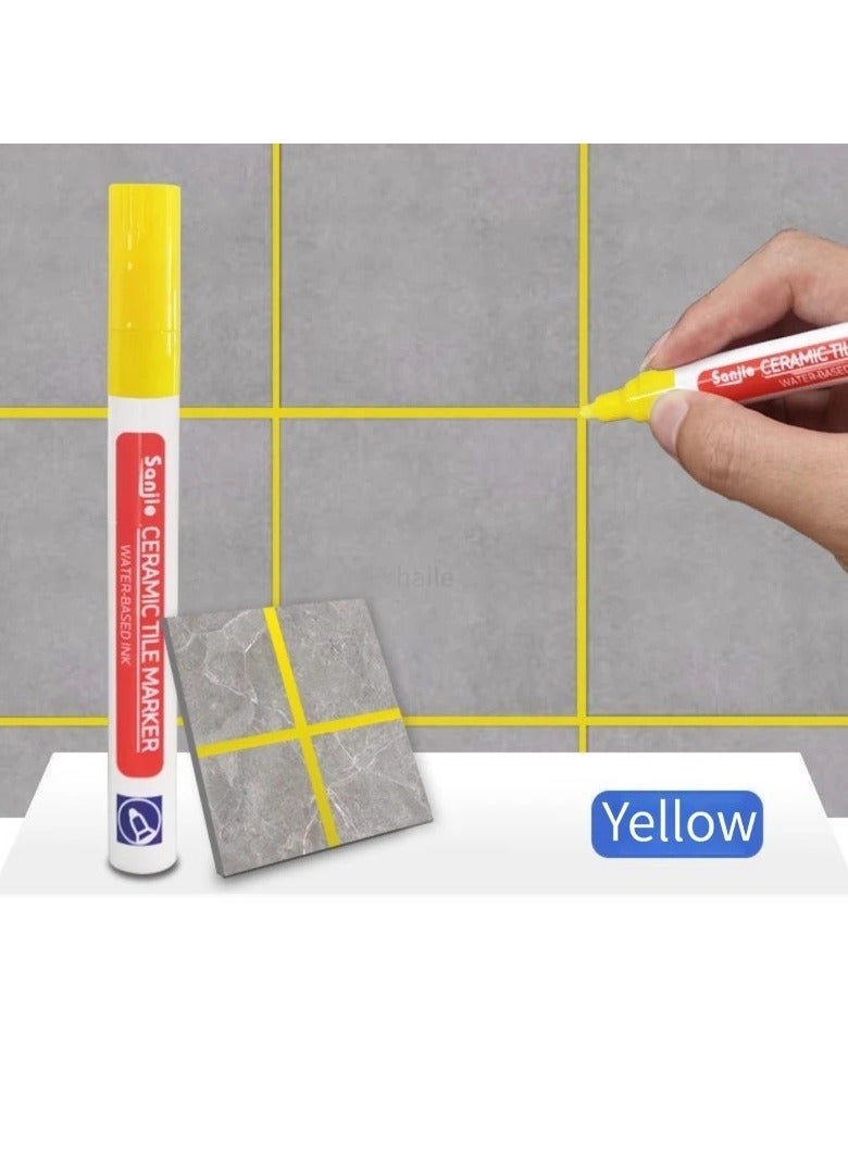AROAQ White Waterproof Grout Marker Pen for Bathroom Wall and Floor Tile Seam Repair and Cleaning