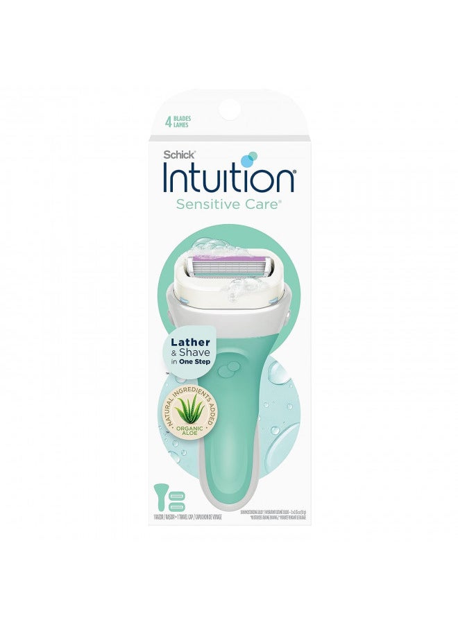 Intuition Schick Intuition Razors for Women with Sensitive Skin | 1 Razor & 2 Intuition Razor Blades Refill with Organic Aloe  - Image 2
