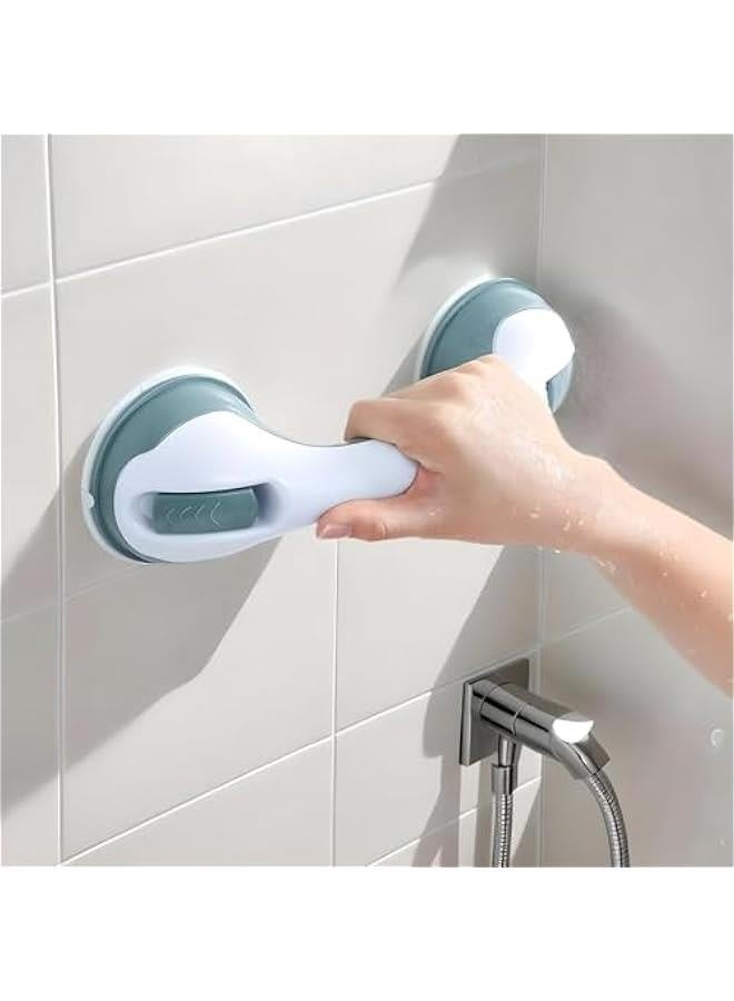 Bath u0026 Shower Grab, Disabled Shower Bar, Shower Grab, Heavy-Duty Shower Handle with 11.61x3.77x3.34inc Strong Suction Shower Bar for Seniors and Elderly, Bathroom Safety Grip - Image 4