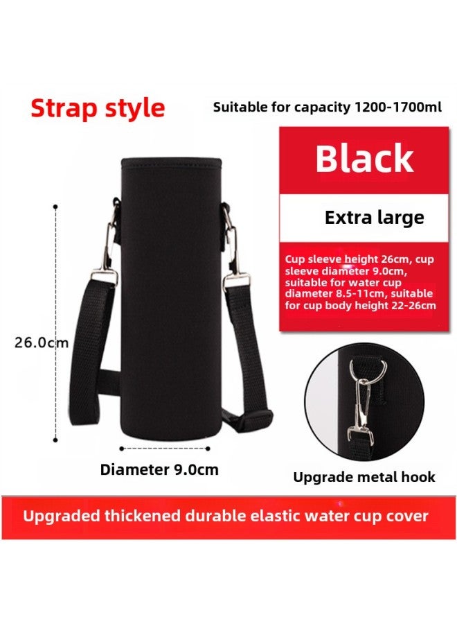 Sports 200-1500ml Cup Set Thermos Cup Bag Slung Protective Cover With Rope Outdoor Kettle Bag Bottle Bag-Color:Standard-Capacity:Extra Large Size (9*26cm Hook Style  - Image 1