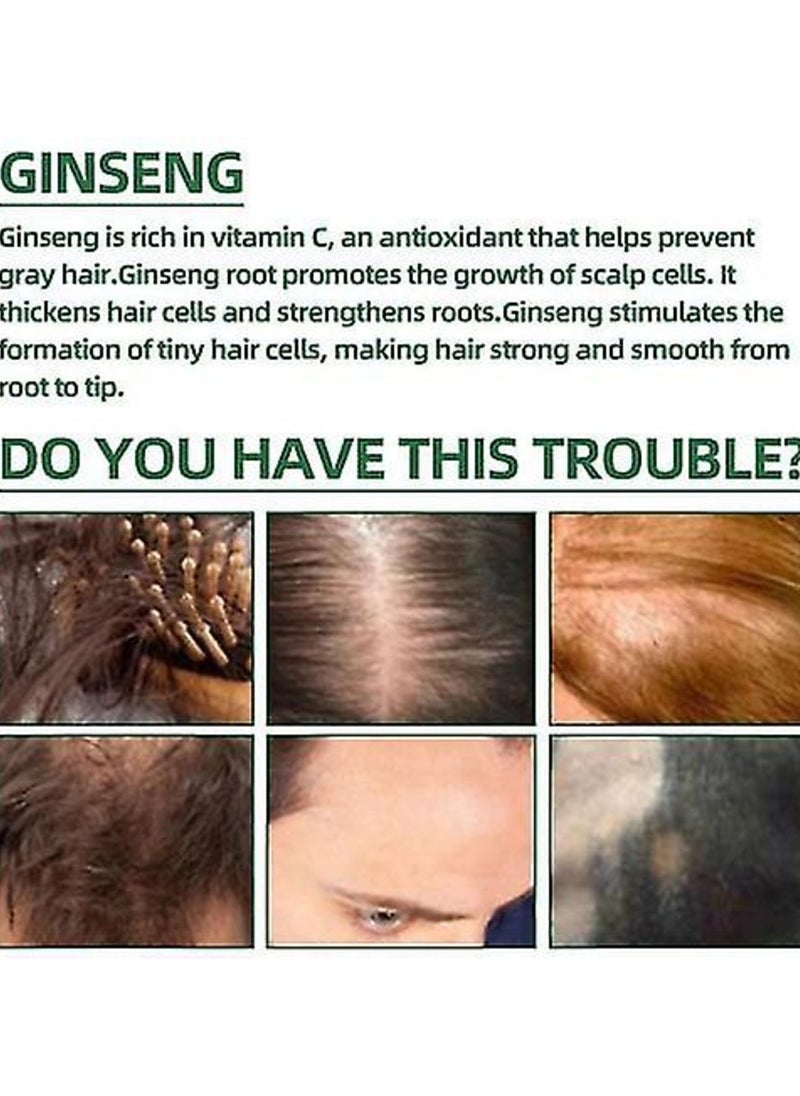OUHOE - Pack Of 3 Ginseng Essence Moisturizing Hair Mist, Rapid Growth Hair Treatment 7 Day Hair Growth Serum Essence Oil Regrow, for Women & Men - Image 1