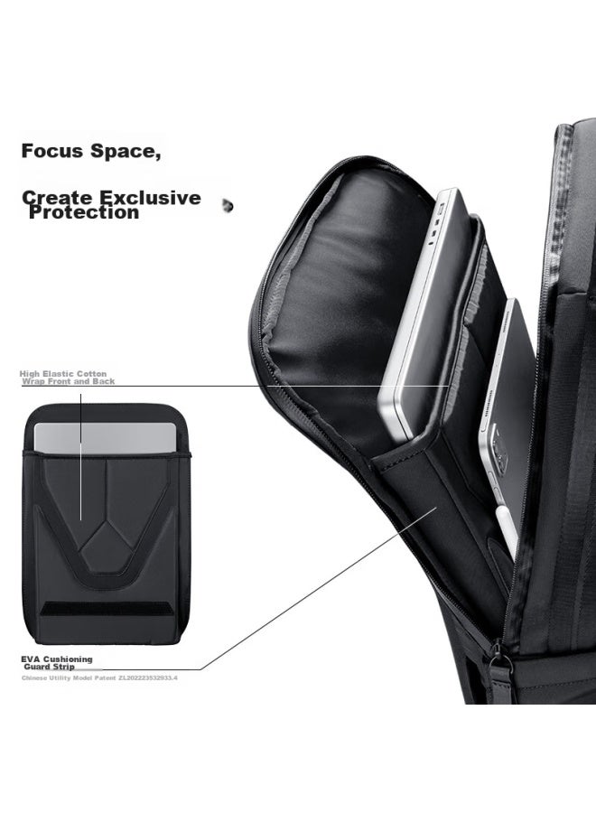 Tomtoc Laptop Backpack For Men, Business Travel Bag, Shockproof 16-inch Large Capacity High-end Backpack - Image 2