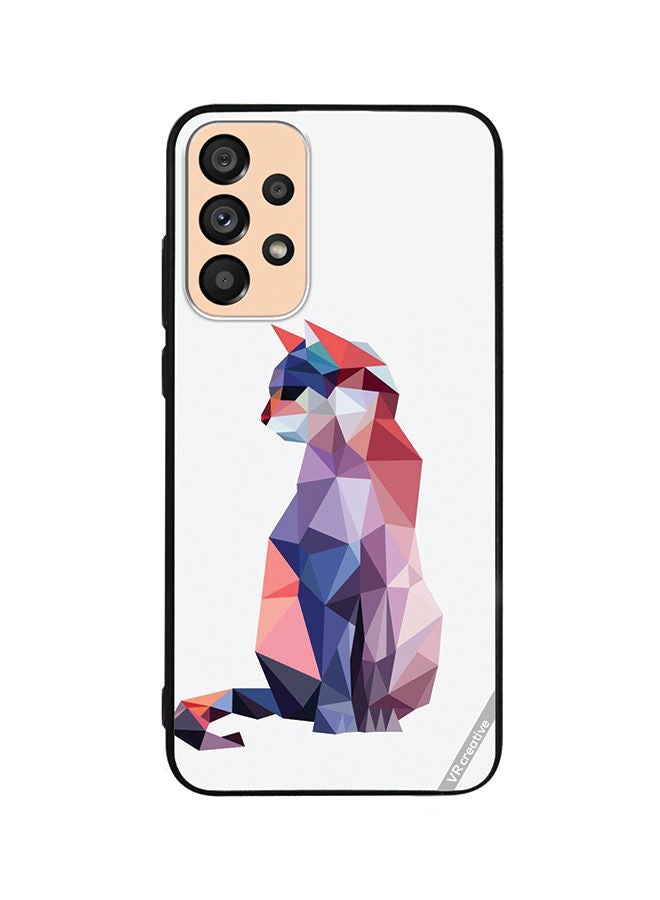 VR CREATIVE Protective Case Cover For Samsung Galaxy A72 Cat Design Multicolour - Image 1