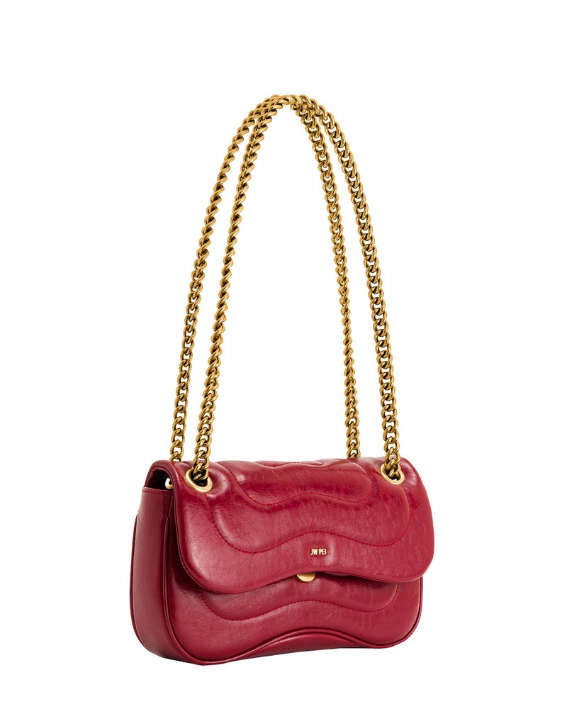 JW PEI حقيبة تينا النسائية المبطنة بسلسلة عبر الجسم - كراميل - Image 4