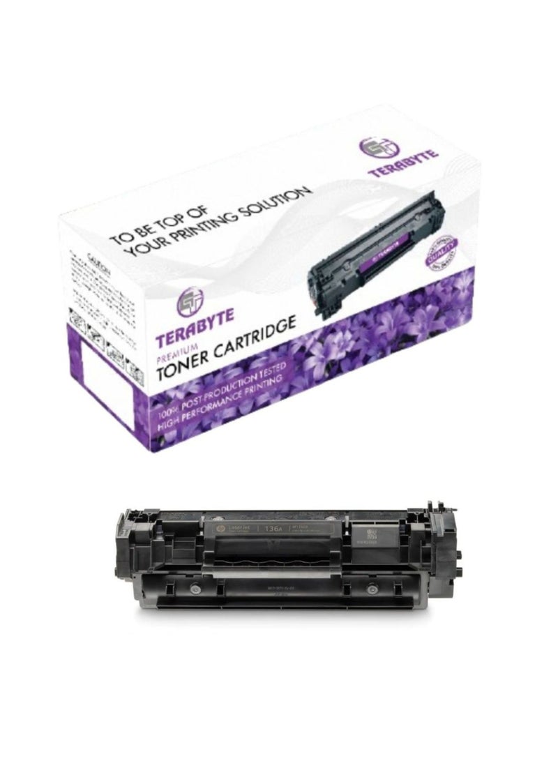 Terabyte خراطيش حبر متوافقة 136A لطابعات ليزر جت M211 و MF236 باللون الأسود - Image 1