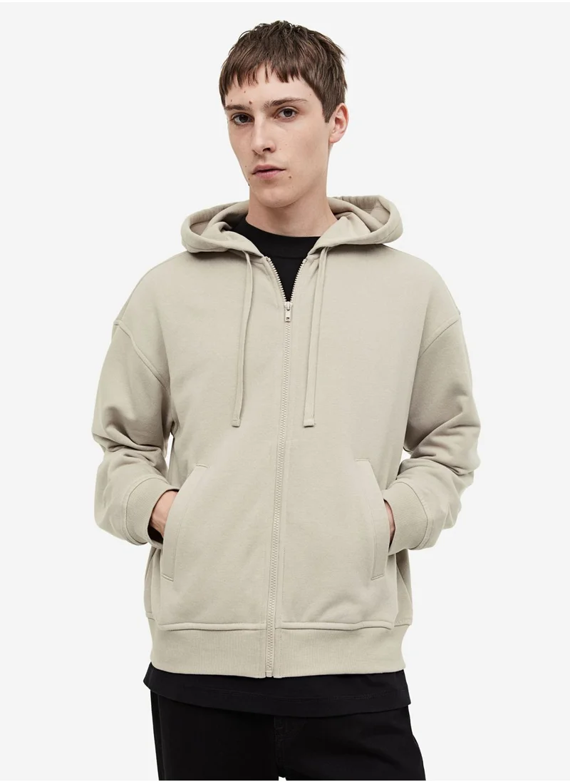 H&M Zip Through Relaxed Fit Hoodie