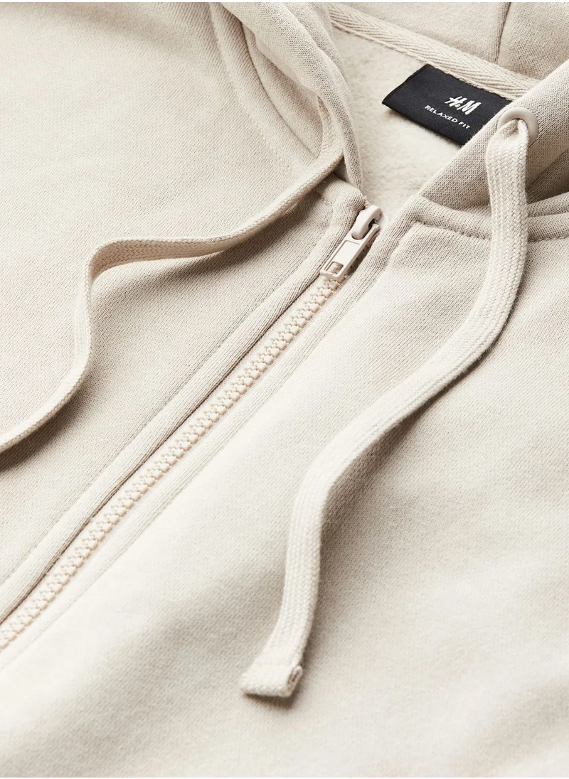 H&M Zip Through Relaxed Fit Hoodie