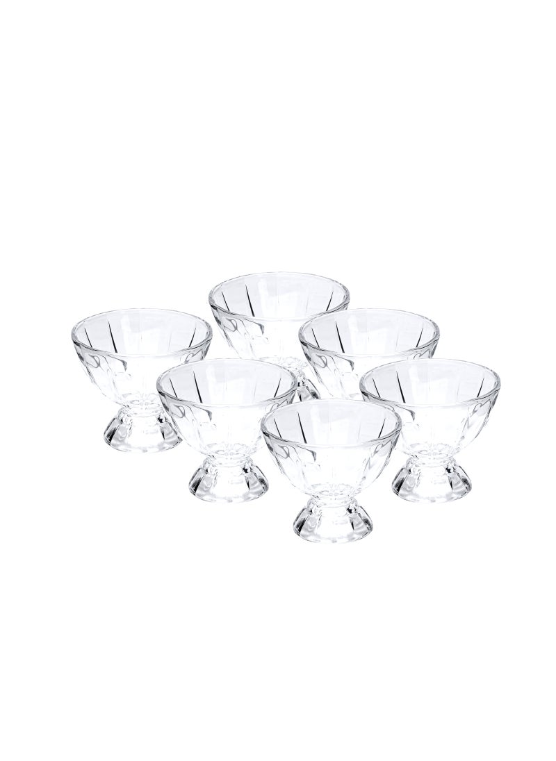 Cuisine Art Cuisine Art Glass Ice Cream Bowl, 140ml - G, Transparent, 6 Pieces  - Image 1