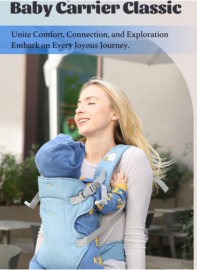 Vinnatsu Vinnatsu 4 in 1 Multifunction Baby Strap Waist Stool Hip Seat Baby Carrier Baby Carrier Ergonomic Infant Carrier with Hip Seat Kangaroo Bag Soft Adjustable Size, Very Suitable For Hiking Shopping Trip for Men Dad Mom(Pink)  - Image 3