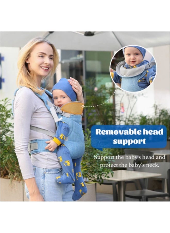 Vinnatsu Vinnatsu 4 in 1 Multifunction Baby Strap Waist Stool Hip Seat Baby Carrier Baby Carrier Ergonomic Infant Carrier with Hip Seat Kangaroo Bag Soft Adjustable Size, Very Suitable For Hiking Shopping Trip for Men Dad Mom(Pink)  - Image 5
