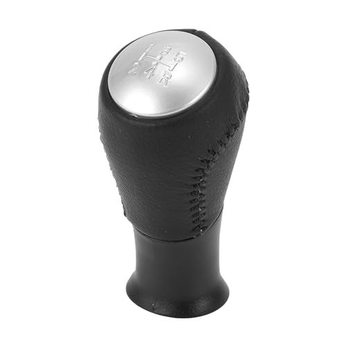 INFINAUTO 5 Speed Manual Gear Shift Knob Front Automotive Gearbox Stick Shifter Lever Knob for Honda Accord 20032008 Plastic Black Silver Tone 1 Pc - Image 1