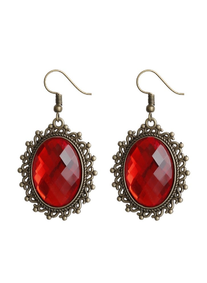 Lace Saffron Jewel Clavicle Chain Earring Ring  - Image 2