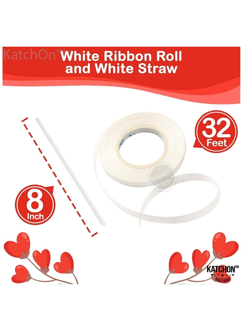 KATCHON Red Heart Foil Balloon Pack of 12 For Party Decoration - Image 2